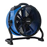 XPOWER FC-300 Professional Grade Air Circulator, Utility Fan, Carpet Dryer, Floor Blower-14 Diameter Heavy Duty Portable Shop, Blue