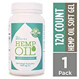 Manitoba Harvest Hemp Oil Softgels, 1000mg, 10g Omega 3&6 per serving, 120 Count (Pack of 1) - Zero CBD